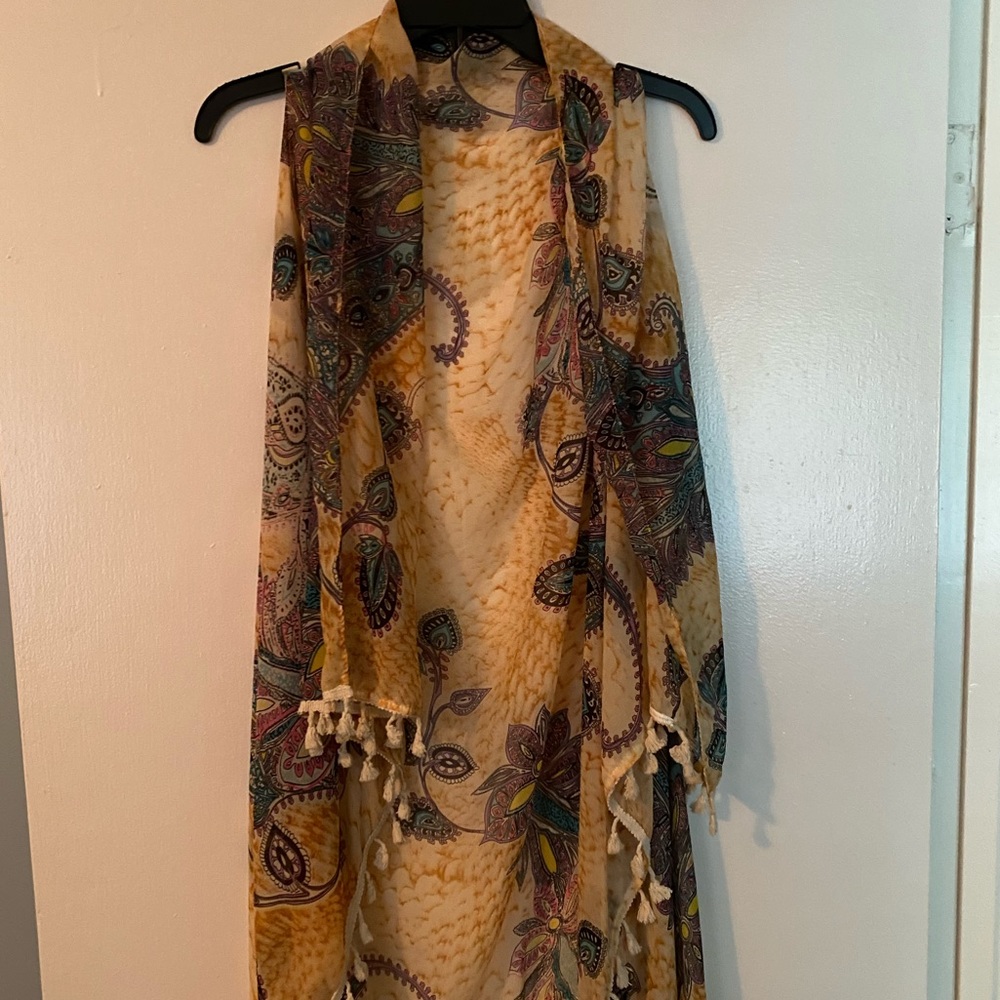 Lightweight chiffon cover up